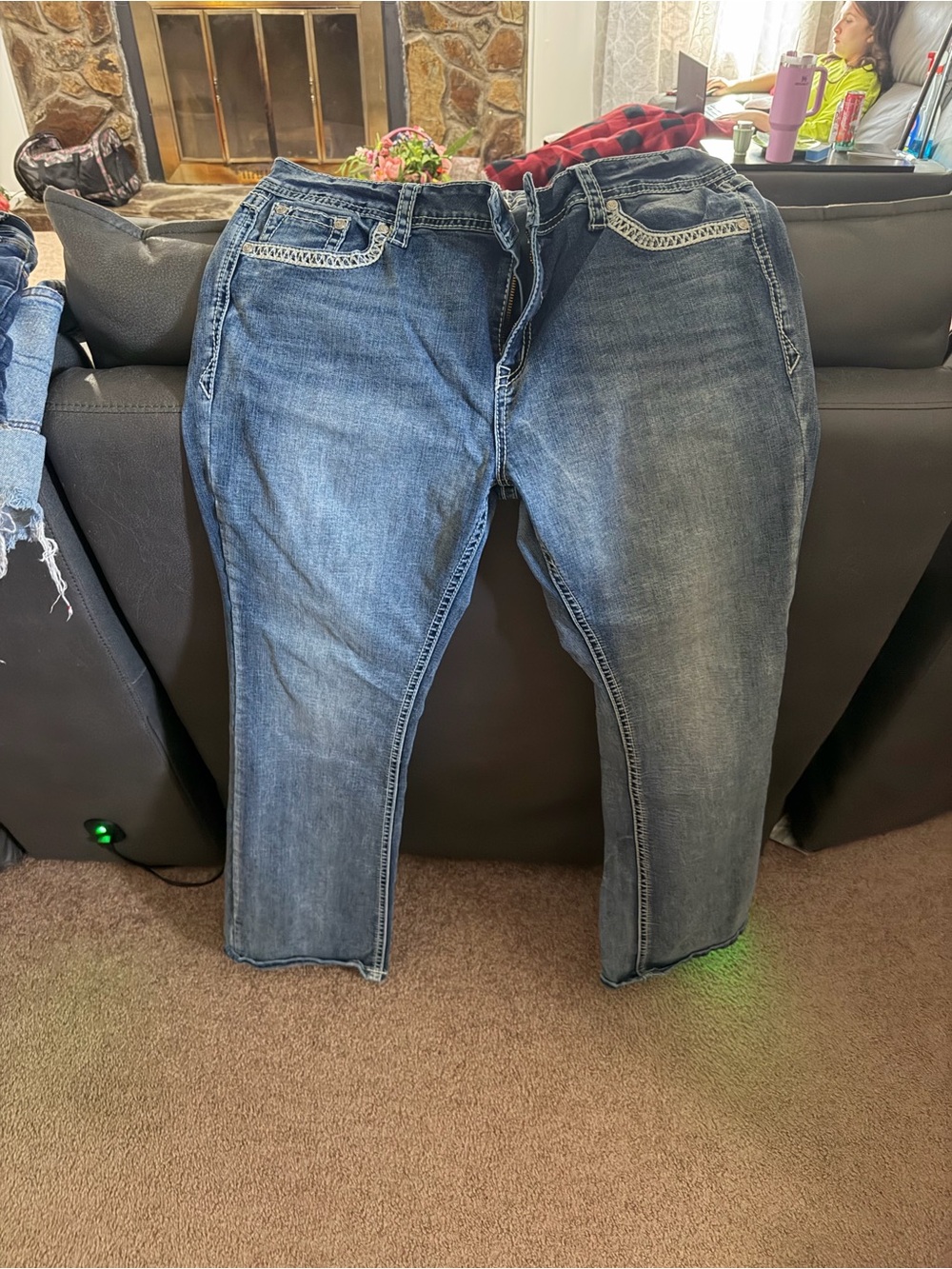 Grace Women's Boot Cut Medium Wash Blue Jeans